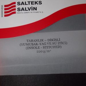 tabanlık yumuşak vizo salteks dikişli 220 gram